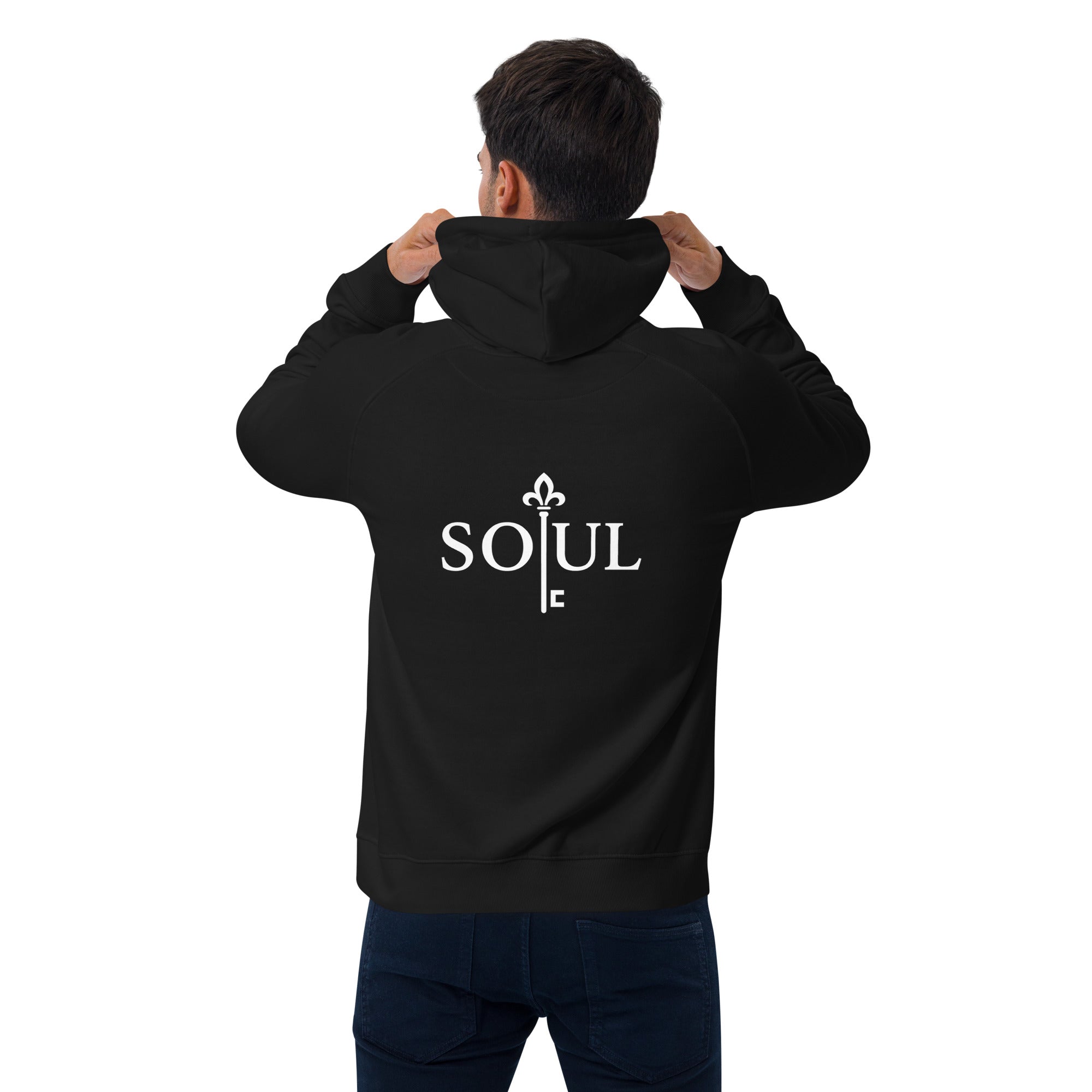 Unisex Soul Black hoodie